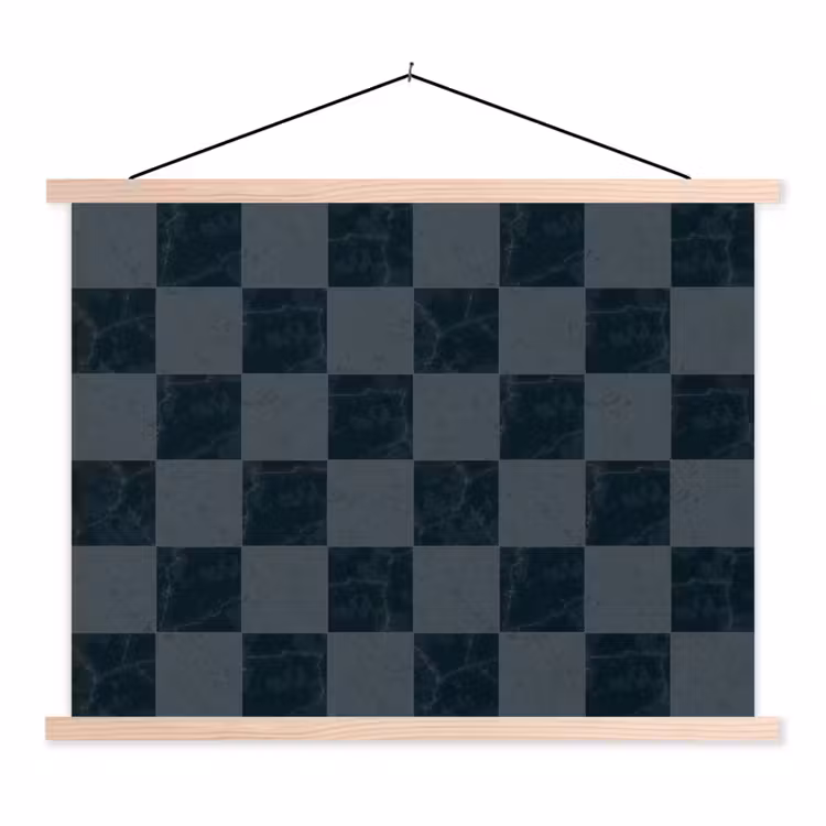 Schoolplaat - Marmer - Patroon - Antraciet — 1