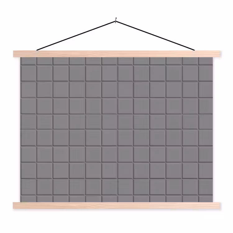 Schoolplaat - Modern - Patroon - Grijs — 1