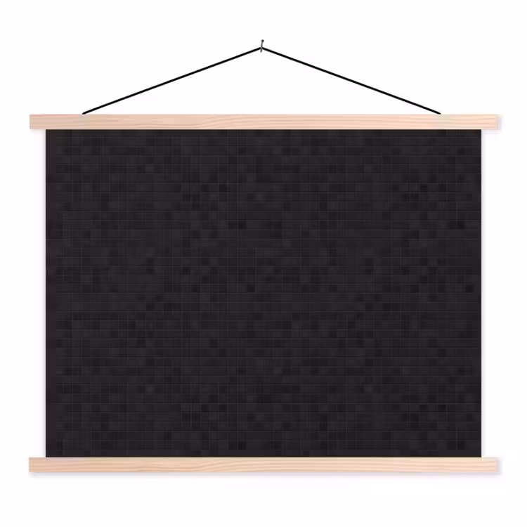 Schoolplaat - Mozaïek - Patroon - Antraciet - Zwart — 1