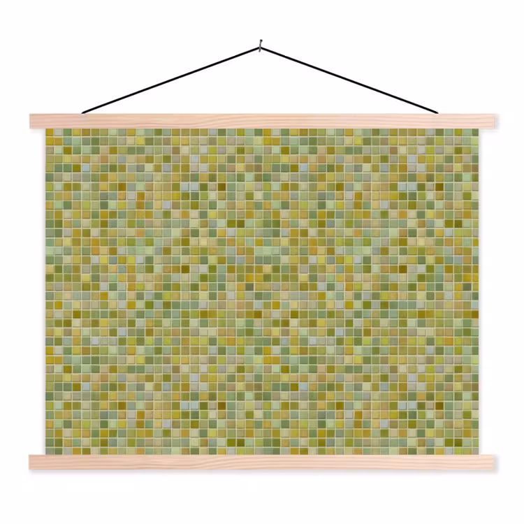 Schoolplaat - Mozaïek - Patroon - Groen — 1