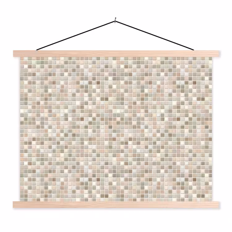 Schoolplaat - Mozaïek - Patroon- Taupe — 1