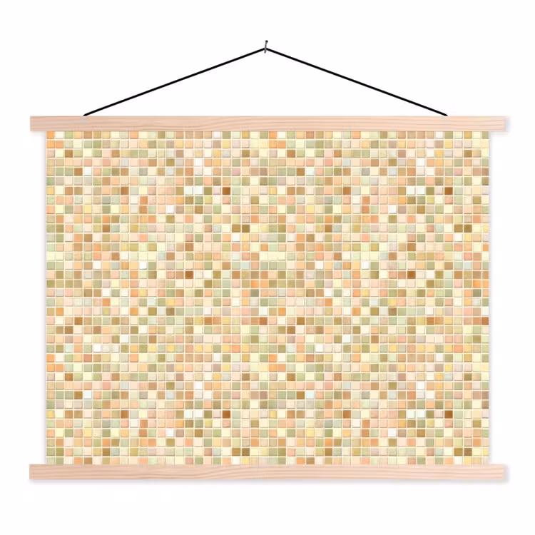 Schoolplaat - Mozaïek - Patroon - Terracotta — 1