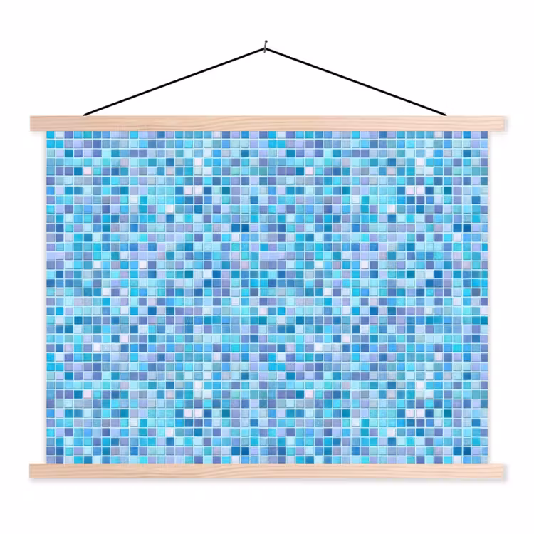 Schoolplaat - Mozaïek - Patroon - Turquoise — 1