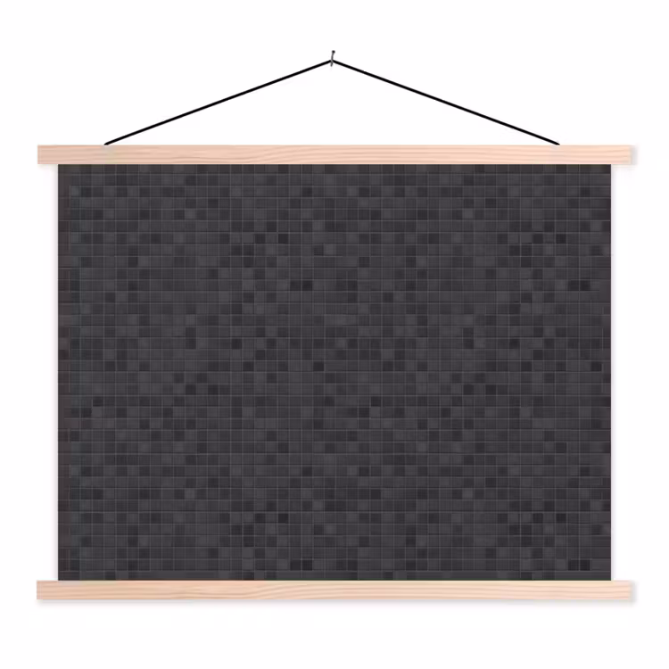 Schoolplaat - Mozaïek - Patroon - Zwart — 1