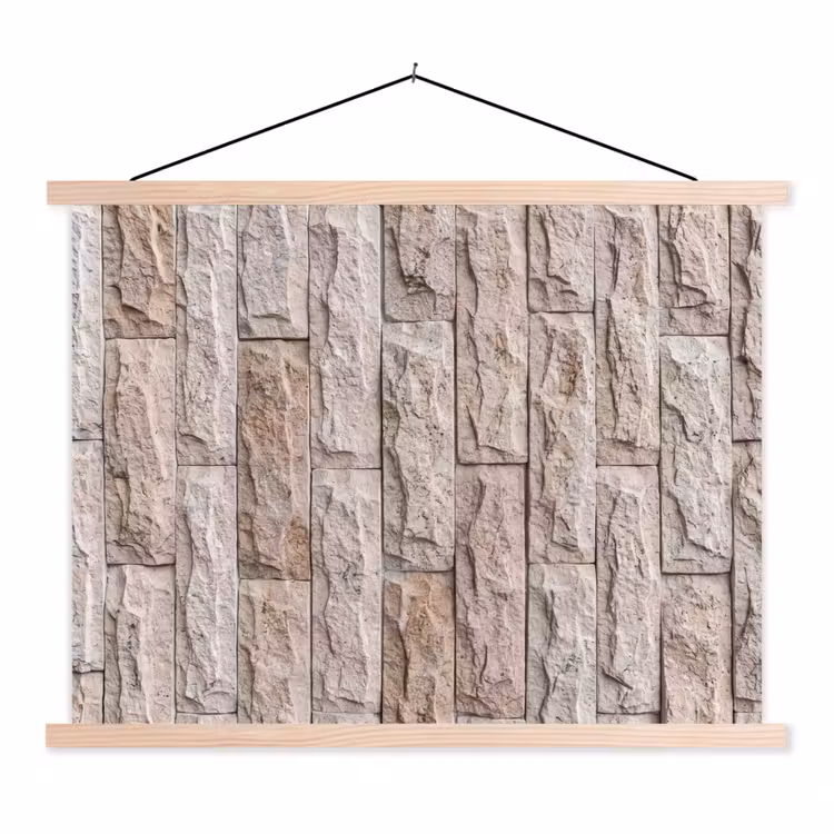 Schoolplaat - Muur - Steen - Ruw - Beige - Textuur — 1