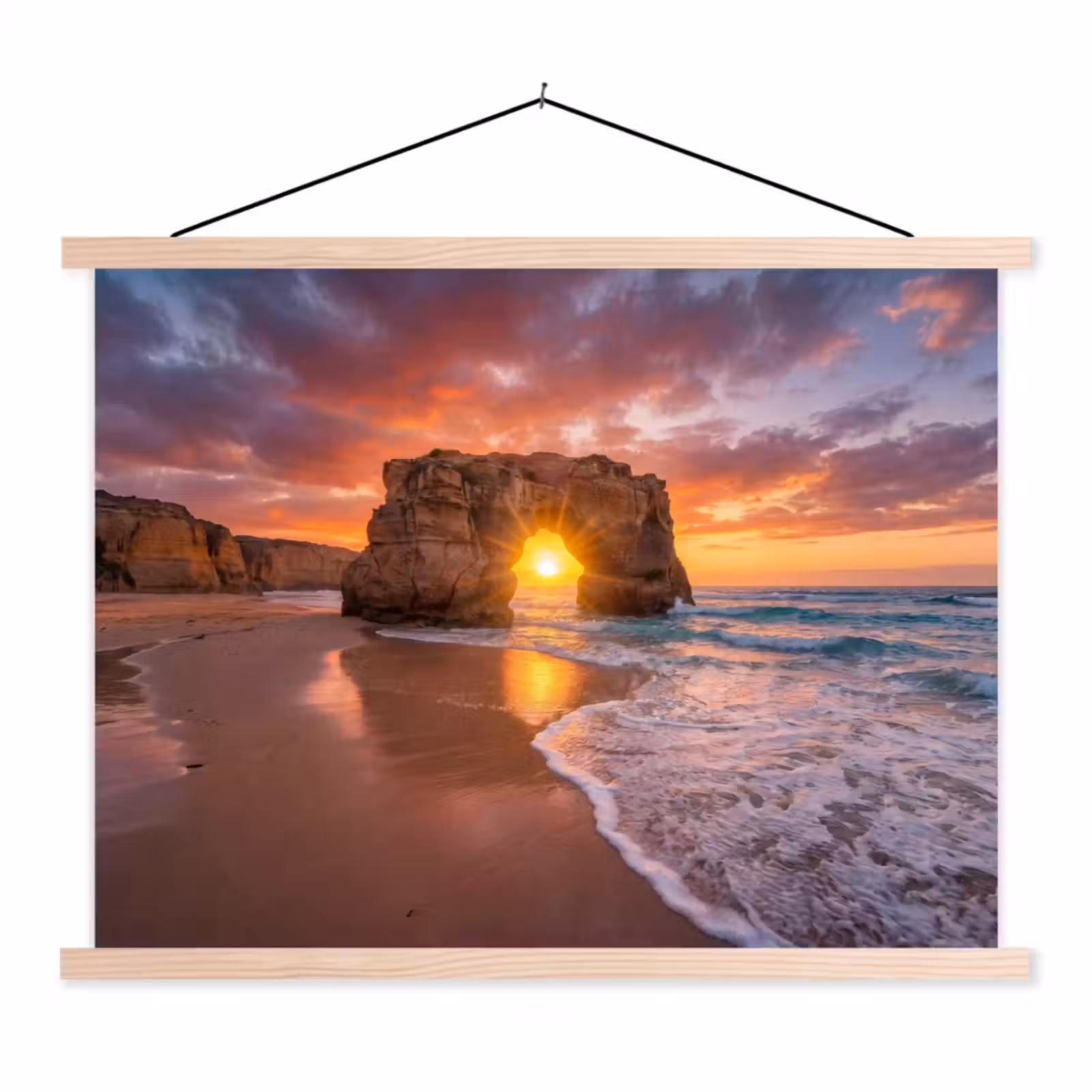 Schoolplaat - Kust - Rots - Zonsondergang - Zee - Natuur — 1