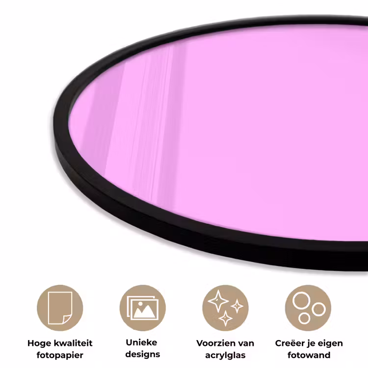 Ronde fotolijst - Soft - Lavender - Roze — 5