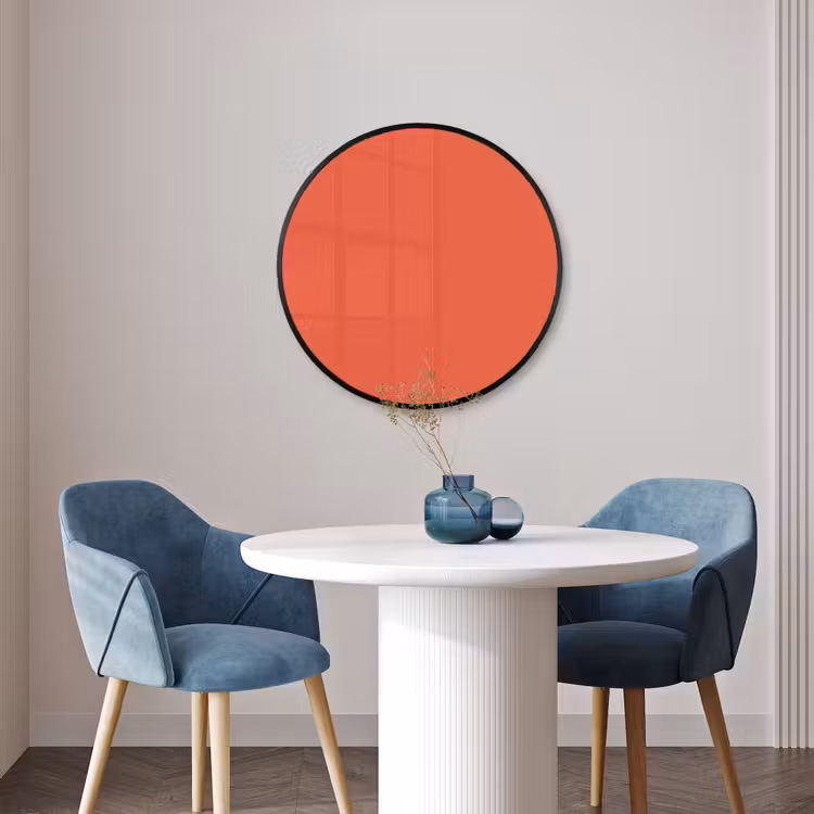 Ronde fotolijst - Sunset - Salmon - Oranje — 3