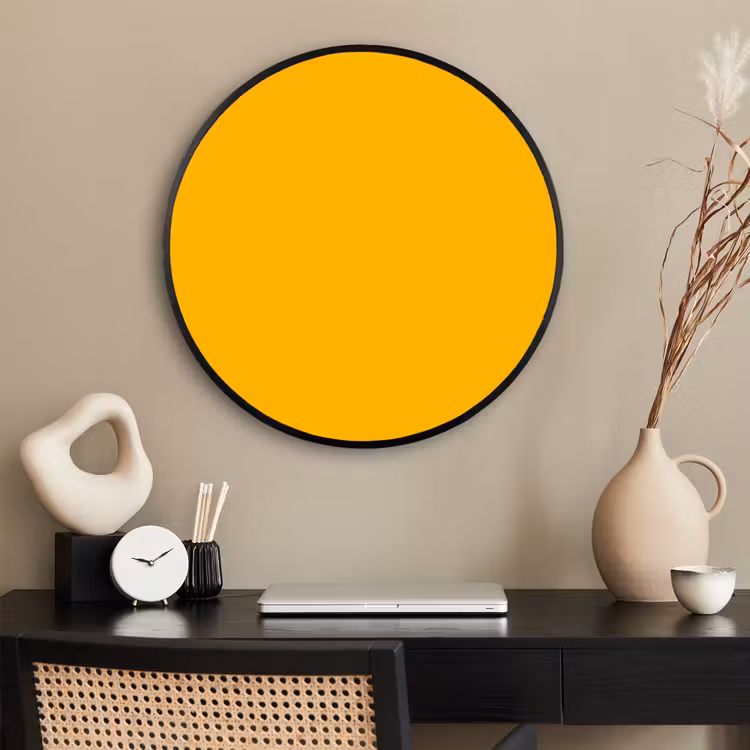 Ronde fotolijst - Vivid - Amber - Geel — 2