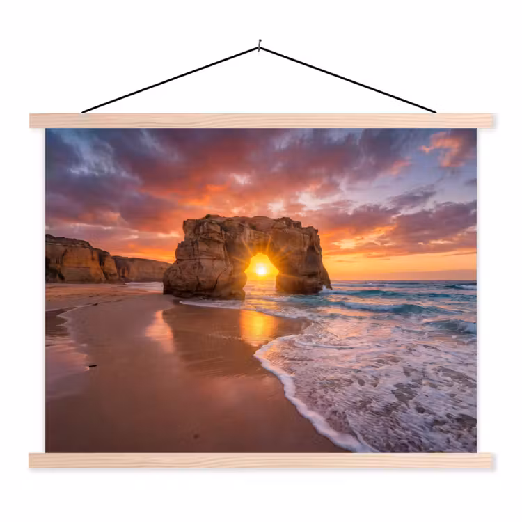 Schoolplaat - Kust - Rots - Zonsondergang - Zee - Natuur — 1