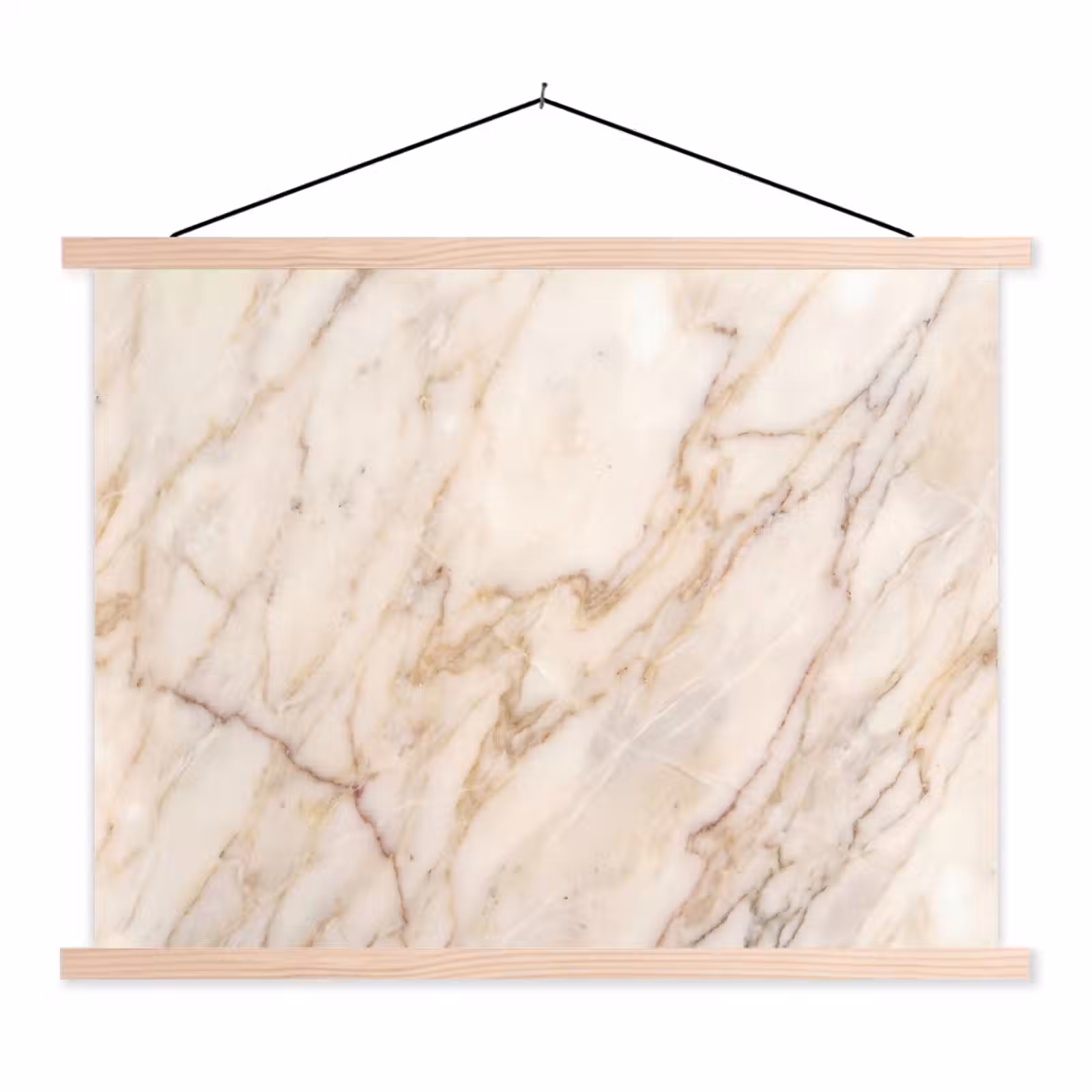 Schoolplaat - Marmer - Ader - Abstract - Wit - Goud — 1