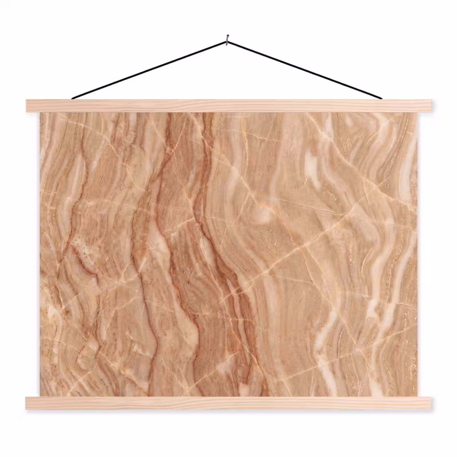 Schoolplaat - Marmer - Ader - Natuur - Abstract - Beige — 1