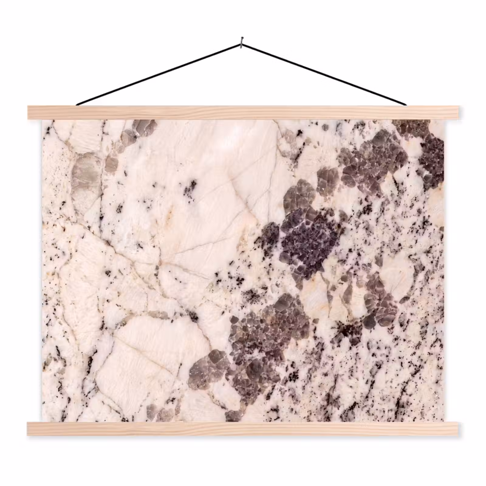Schoolplaat - Natuursteen - Patroon - Abstract - Beige - Grijs — 1