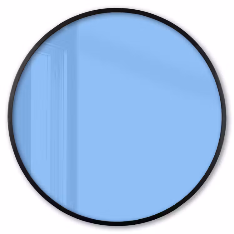 Ronde fotolijst - Sky - Glow - Blauw — 1