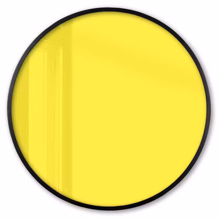 Ronde fotolijst - Soft - Custard - Geel — 1