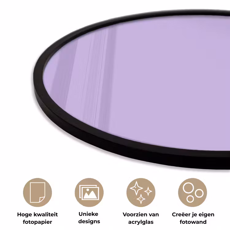 Ronde fotolijst - Soft - Lavender - Paars — 5