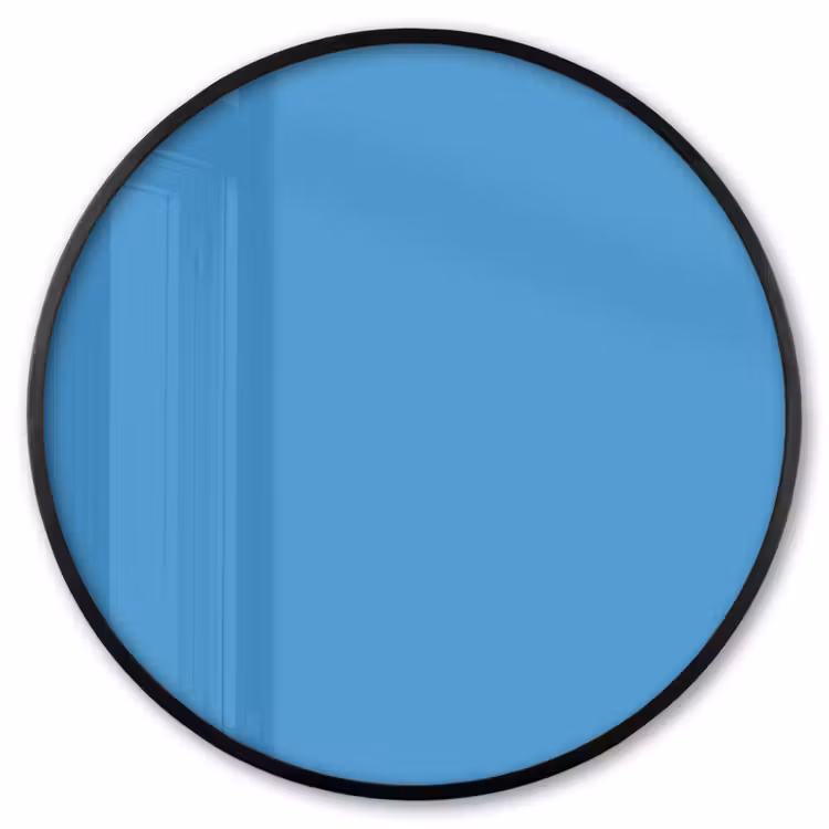 Ronde fotolijst - Steel - Blue - Blauw — 1