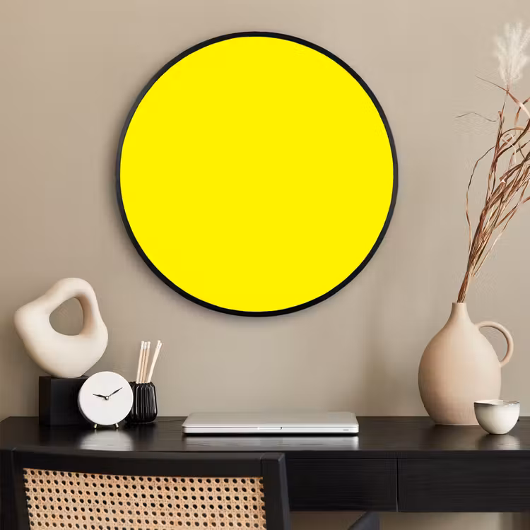 Ronde fotolijst - Sunshine - Glow - Geel — 2