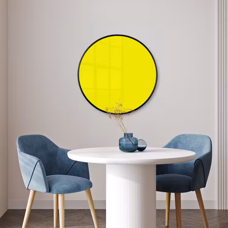 Ronde fotolijst - Sunshine - Glow - Geel — 3