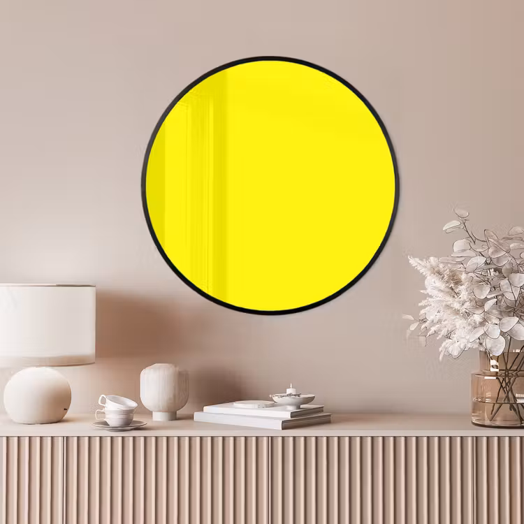 Ronde fotolijst - Sunshine - Glow - Geel — 4