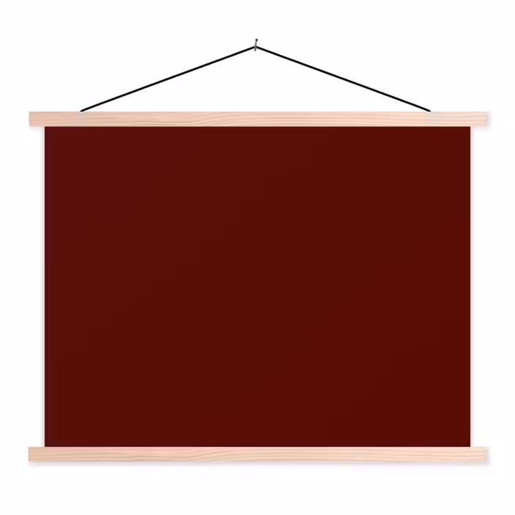 Schoolplaat - Burnt - Mahogany - Rood — 1