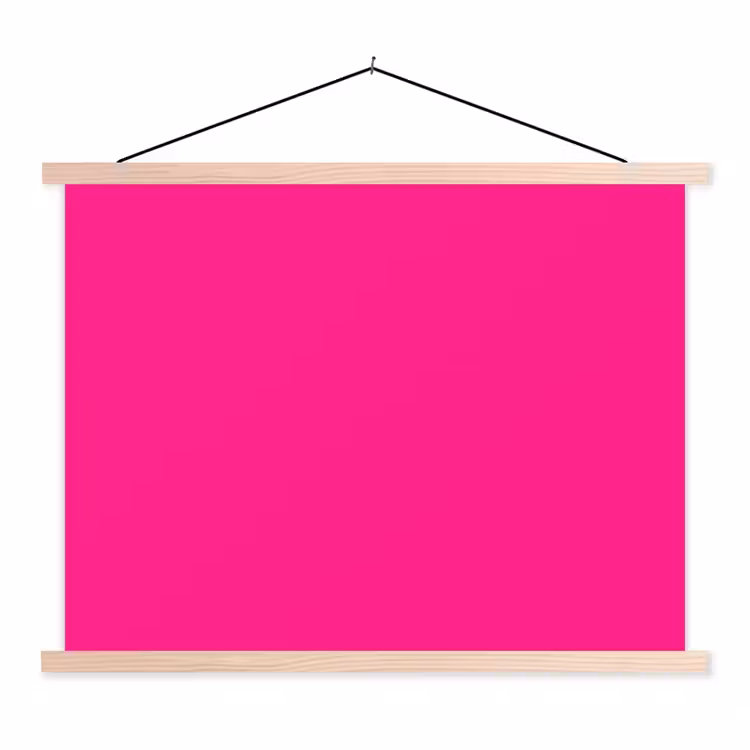 Schoolplaat - Hot - Fuchsia - Roze — 1