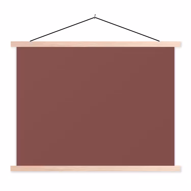 Schoolplaat - Muted - Raisin - Rood — 1