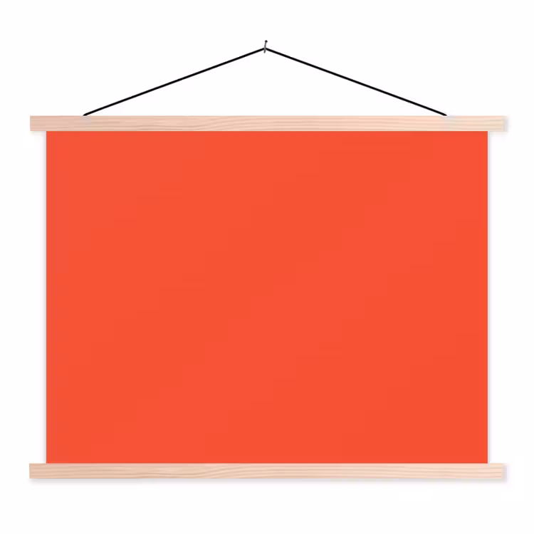 Schoolplaat - Burnt - Coral - Oranje — 1