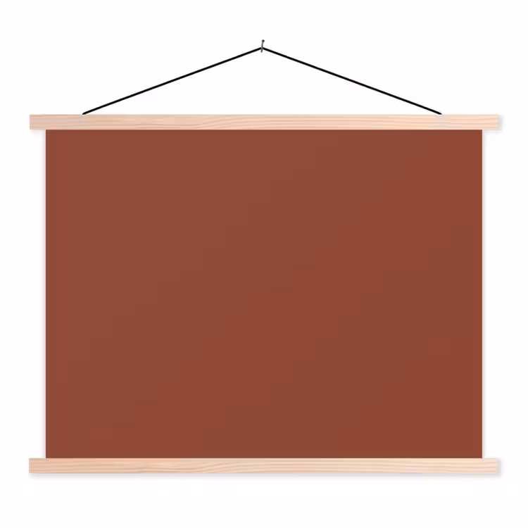 Schoolplaat - Burnt - Mahogany - Terracotta — 1