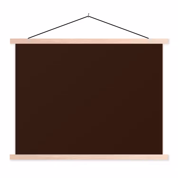Schoolplaat - Dark - Chocolate - Bruin — 1