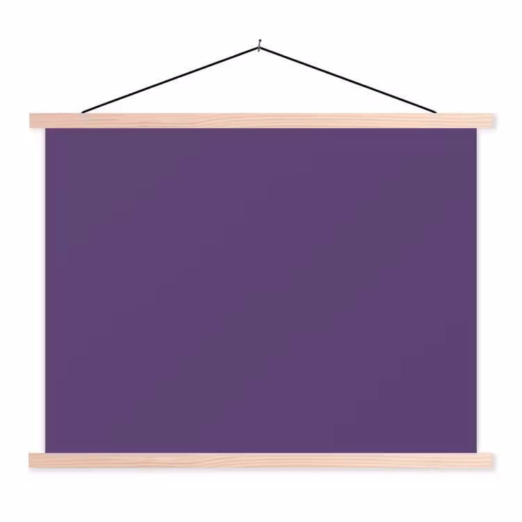 Schoolplaat - Deep - Plum - Paars — 1