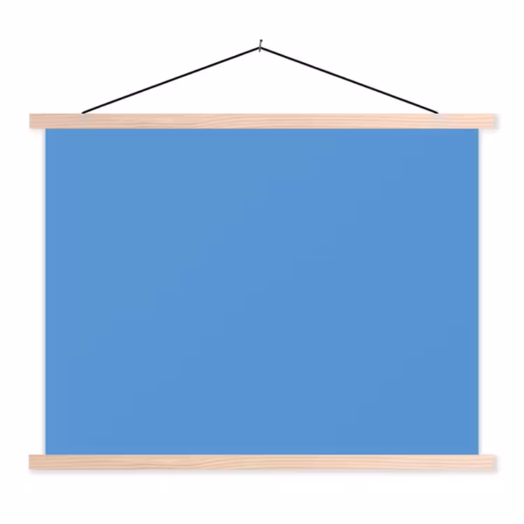 Schoolplaat - Cornflower - Blue - Blauw — 1