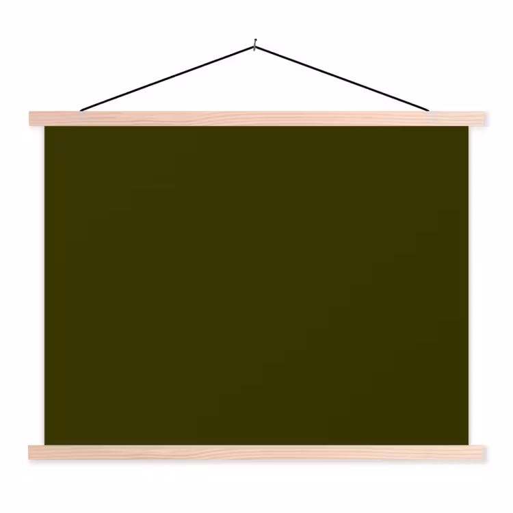 Schoolplaat - Dark - Olive - Groen — 1