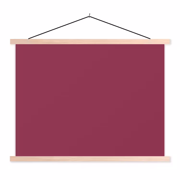 Schoolplaat - Deep - Rasberry - Rood — 1