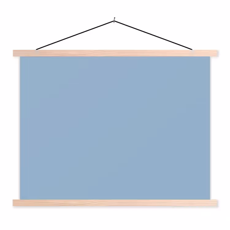Schoolplaat - Dusty - Denim - Blauw — 1