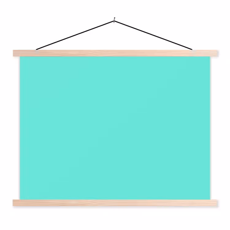 Schoolplaat - Electric - Cyan - Turkoois — 1