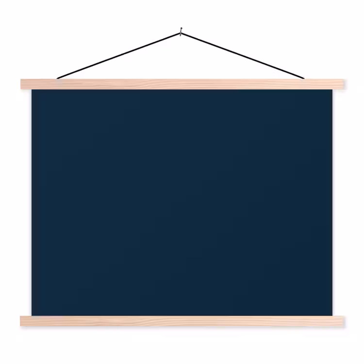 Schoolplaat - Midnight - Blue - Blauw — 1