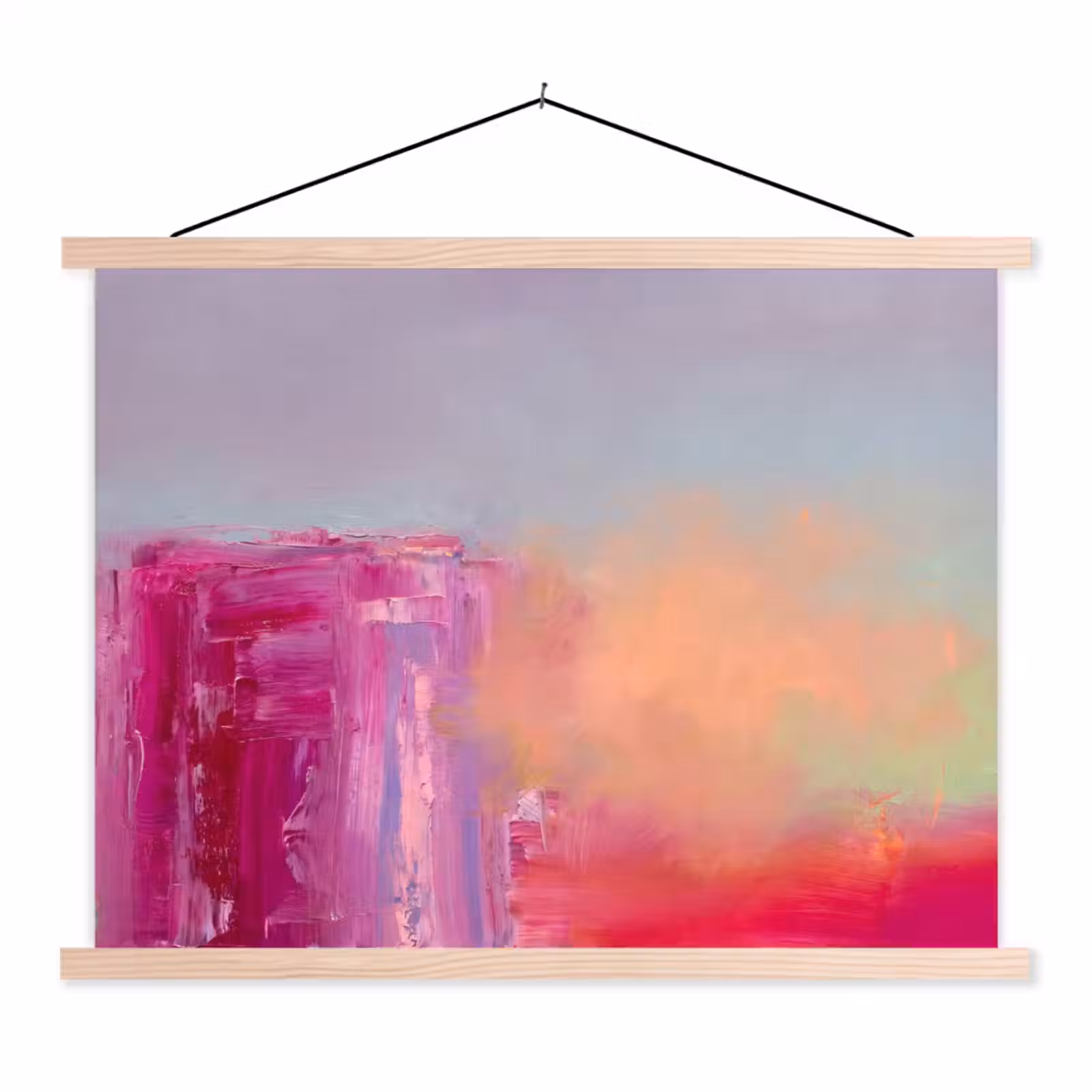 Schoolplaat - Abstract - Kleuren - Modern - Roze — 1