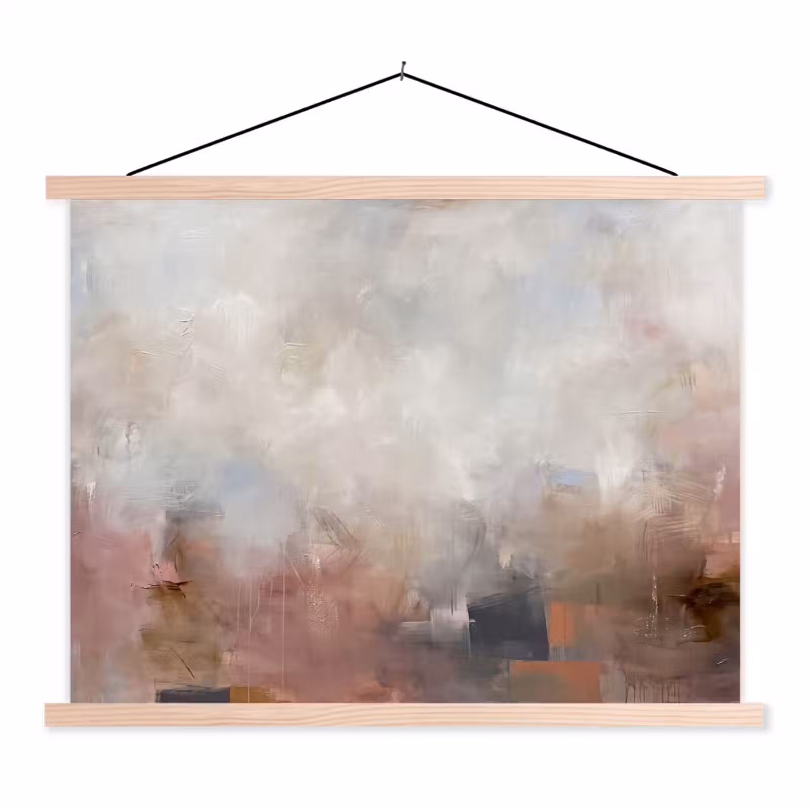 Schoolplaat - Abstract - Vloeiend - Kunst - Modern - Beige — 1