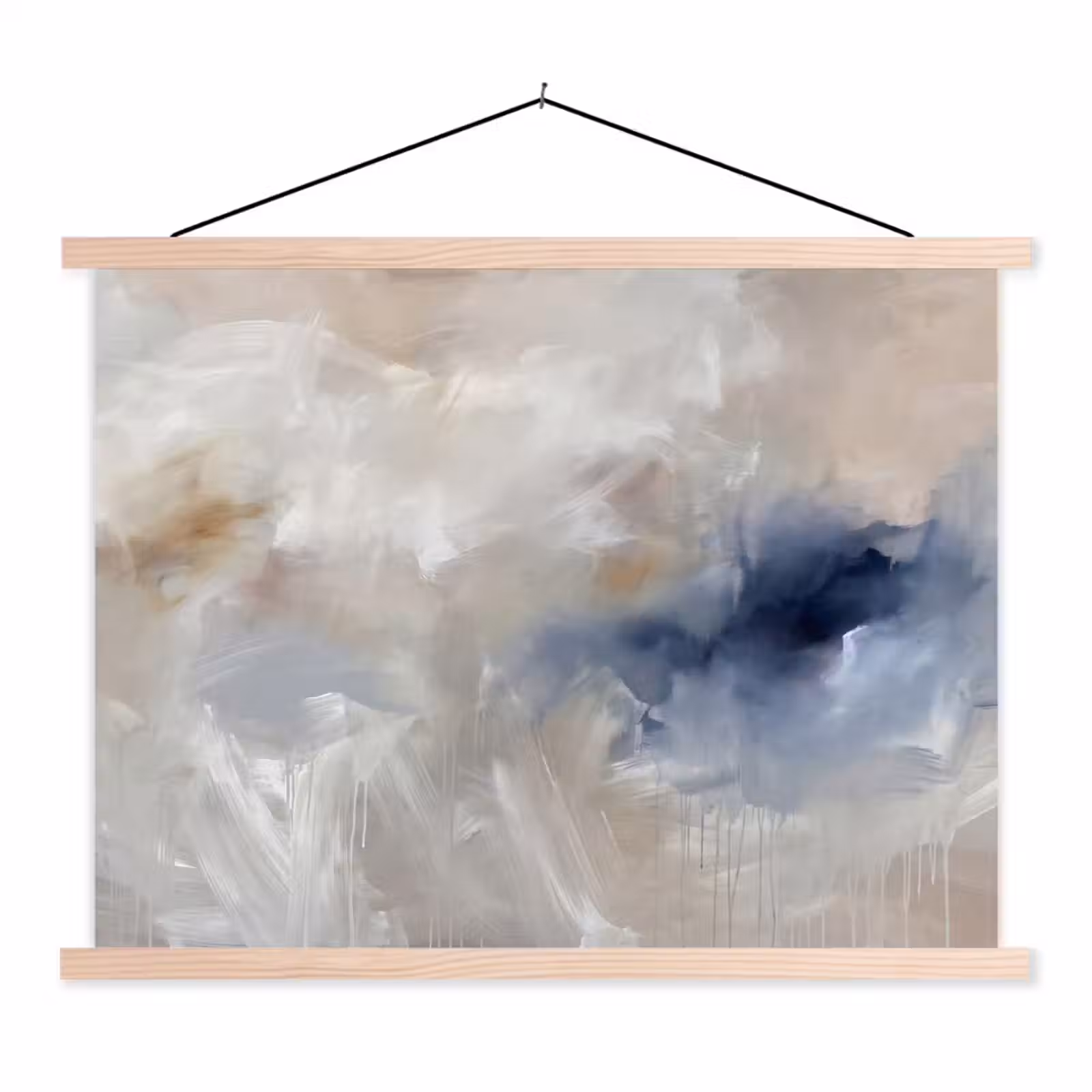 Schoolplaat - Abstract - Wolken - Sfeer - Modern - Beige — 1