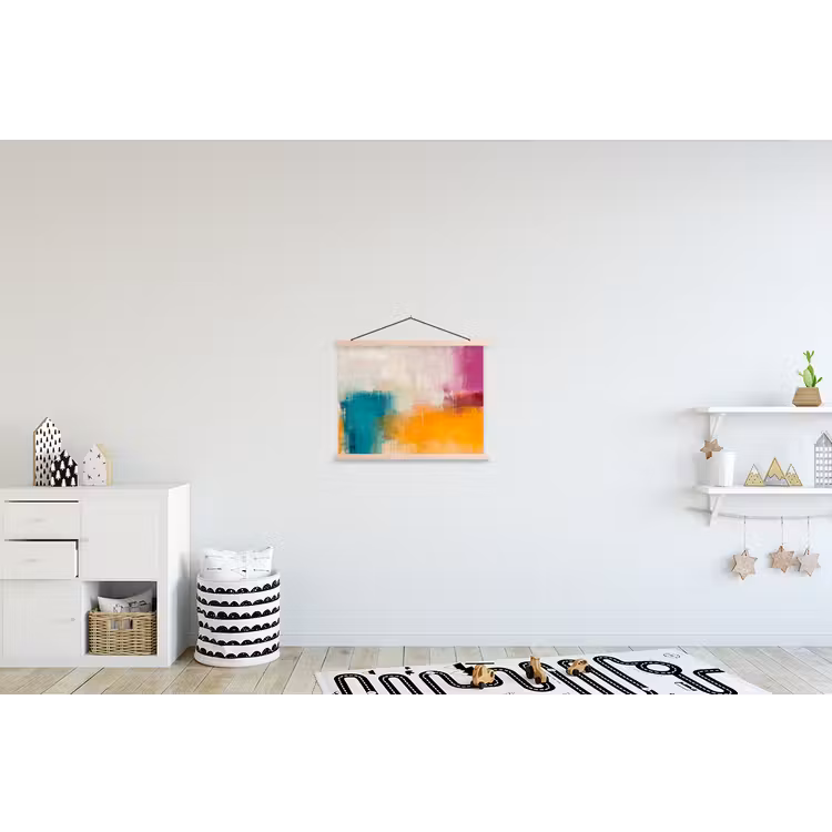 Schoolplaat - Abstract - Kleurrijk - Modern - Kunst - Oranje — 3