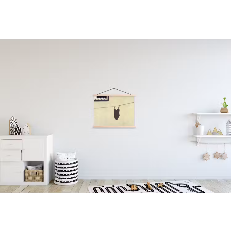 Schoolplaat - Badpak - Schaduw - Muur - Zomer - Minimalistisch — 3