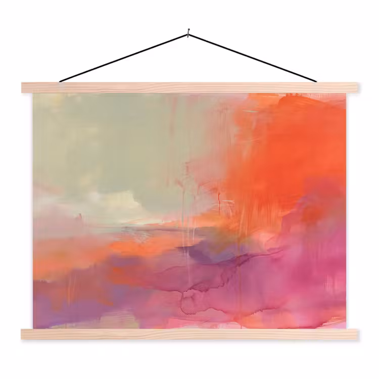 Schoolplaat - Kunst - Vloeiend - Overgangen - Oranje — 1