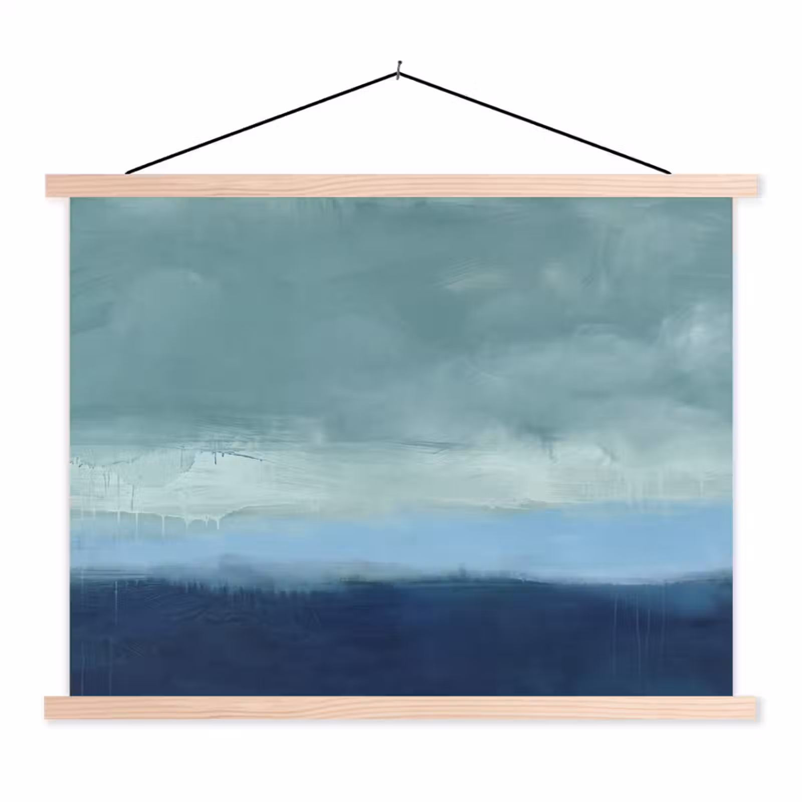Schoolplaat - Abstract - Lagen - Rust - Modern - Blauw — 1