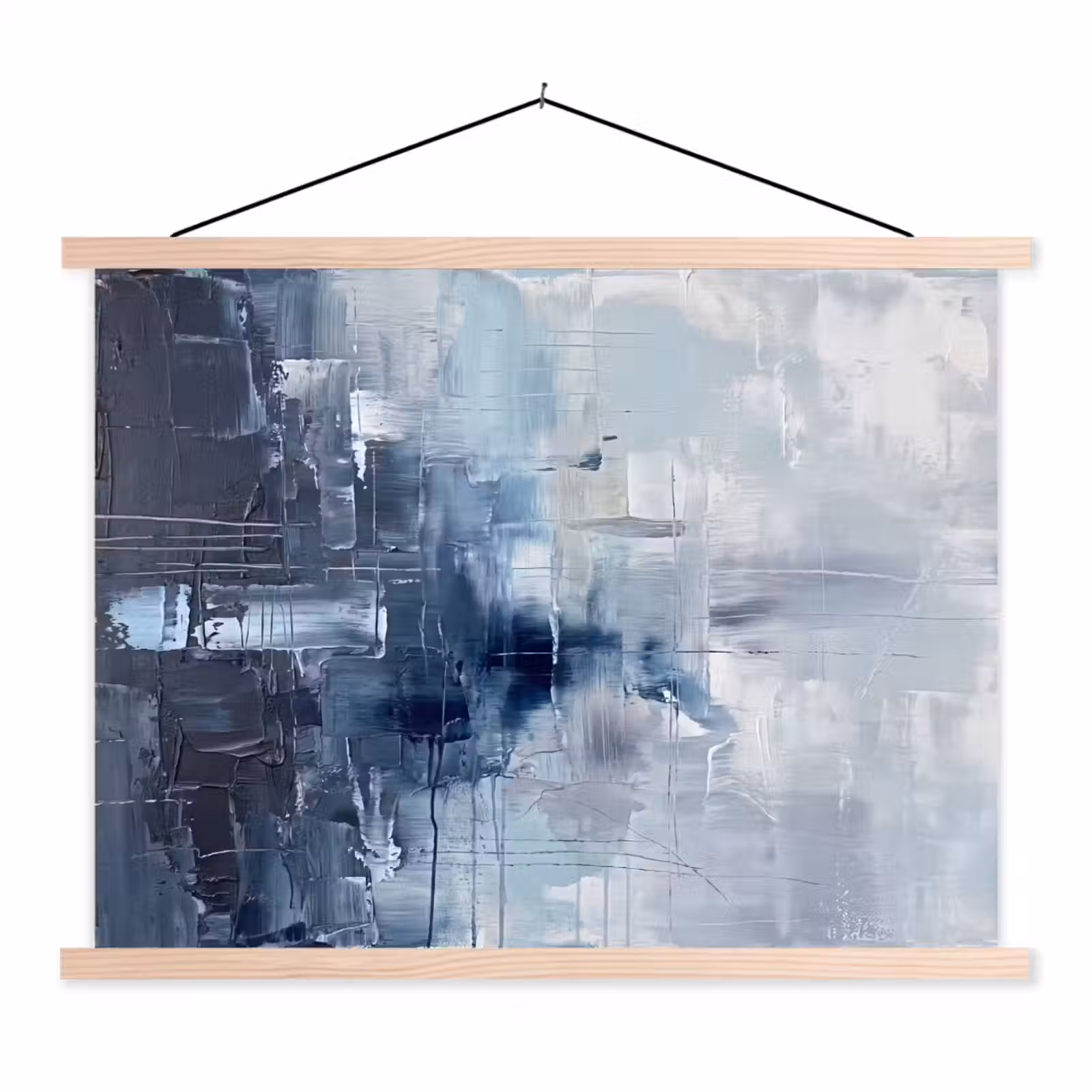 Schoolplaat - Abstract - Textuur - Kunst - Modern - Blauw — 1