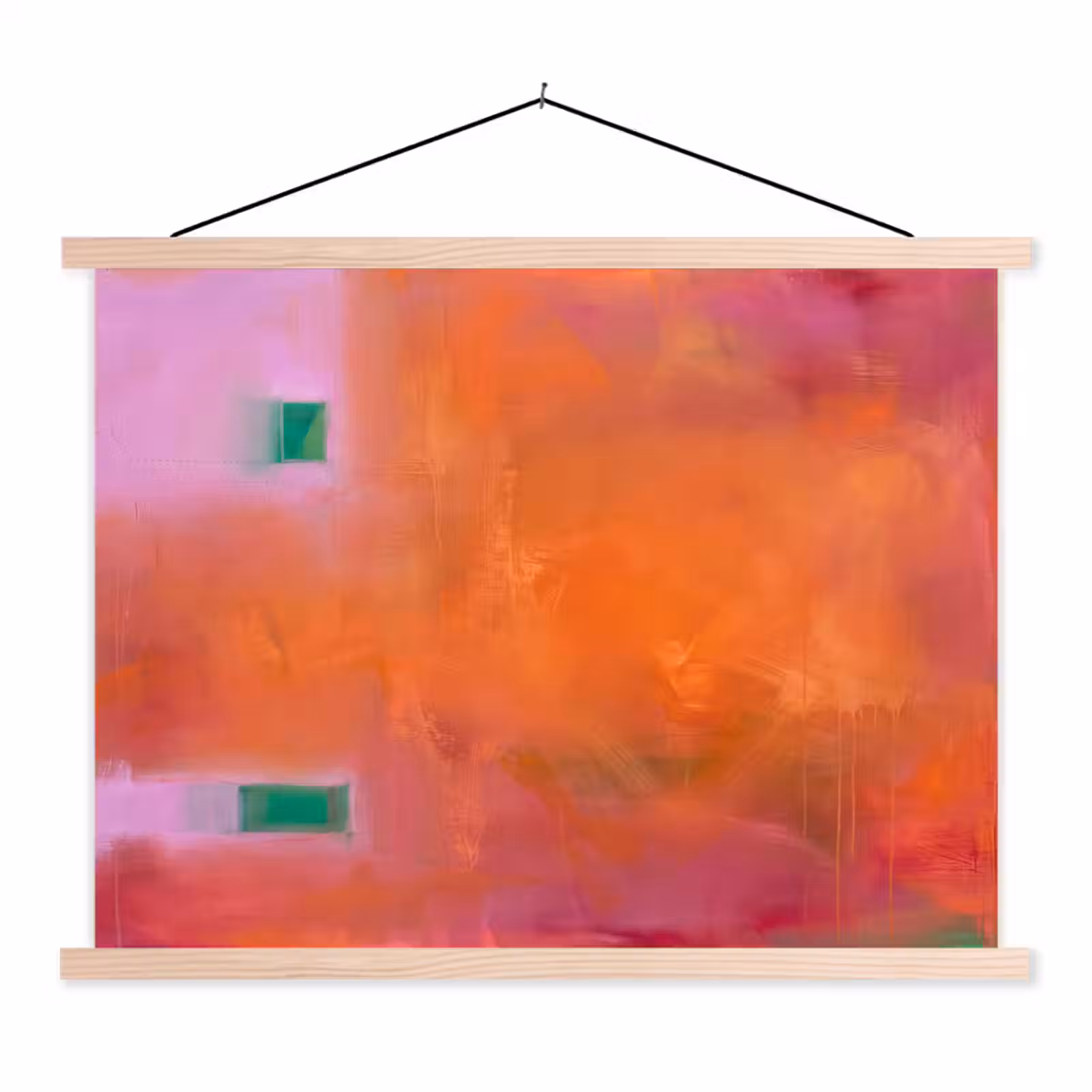 Schoolplaat - Abstract - Vlakken - Kunst - Modern - Oranje — 1