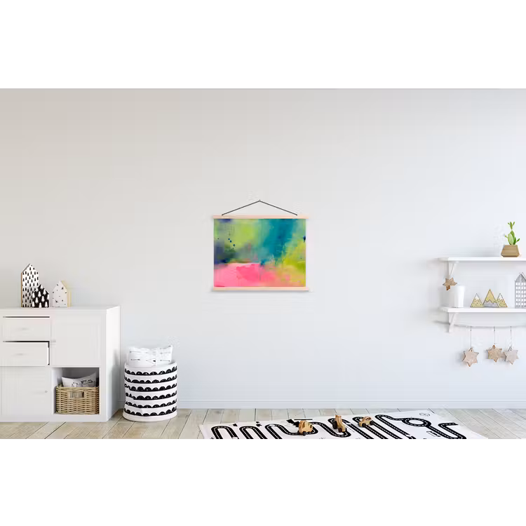 Schoolplaat - Abstract - Kleuren - Modern - Groen - Roze — 3