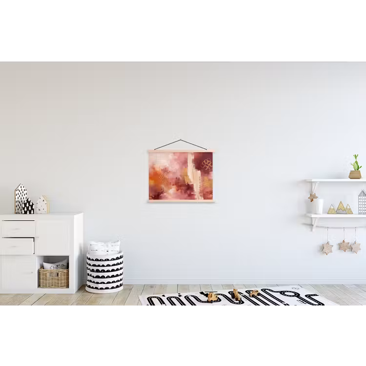 Schoolplaat - Abstract - Rood - Goud - Modern - Kunst — 3