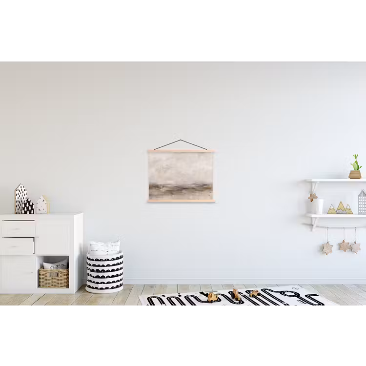 Schoolplaat - Abstrakt - Landschap - Modern - Beige - Kunst — 3