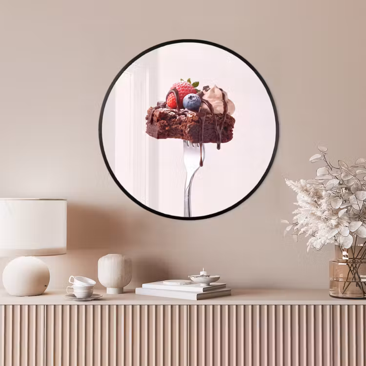 Ronde fotolijst - Vork - brownie - aardbei — 4